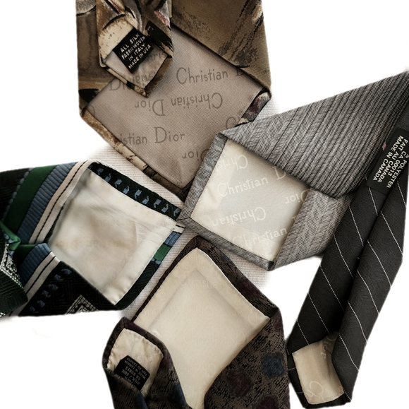Set of 4 stylish Dior ties. - Picture 3 of 10